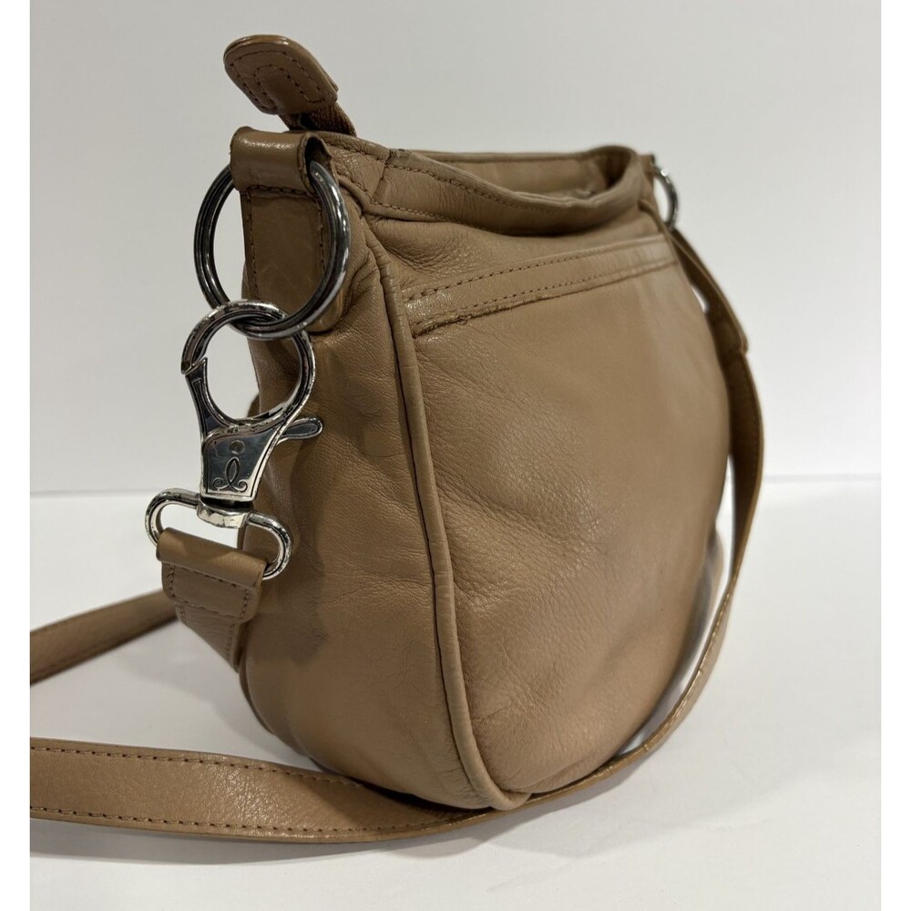 Brighton Park Avenue Brown Quilted Leather Crossbody Purse Stitched Shoulder Bag - Picture 7 of 10